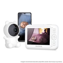 Babá Eletrônica Peek-a-boo Dual Monitor e App Multikids - Bb491 Bb491 - 1