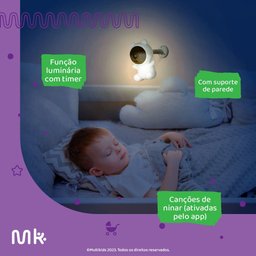 Babá Eletrônica Peek-a-boo Dual Monitor e App Multikids - Bb491 Bb491 - 3