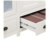 Guarda-roupa Topázio Bipartido 10 Portas 3 Gavetas Madeira Pinus Branco/freijó - Finestra - 6