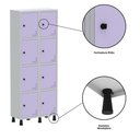 Ver mais imagens de Roupeiro Aço Linha Light 8 Portas - GR302-8 Cinza-Lilas