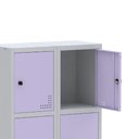 Ver imagem 7 de Roupeiro Aço Linha Light 8 Portas - GR302-8 Cinza-Lilas