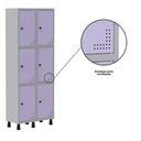 Ver imagem 2 de Roupeiro Aço Linha Light 8 Portas - GR302-8 Cinza-Lilas
