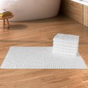 Ver imagem 3 de Kit 5 Toalhas de Piso para Hotel Luxo Grossa - Nobre - Branco