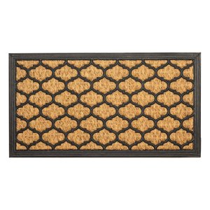 Capacho de Borracha Alagoas 01 Bege-preto 0,33x0,60m