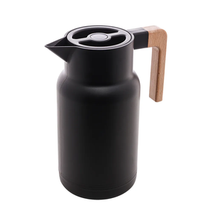 Garrafa Térmica de Plástico Minimal Preto 1L
