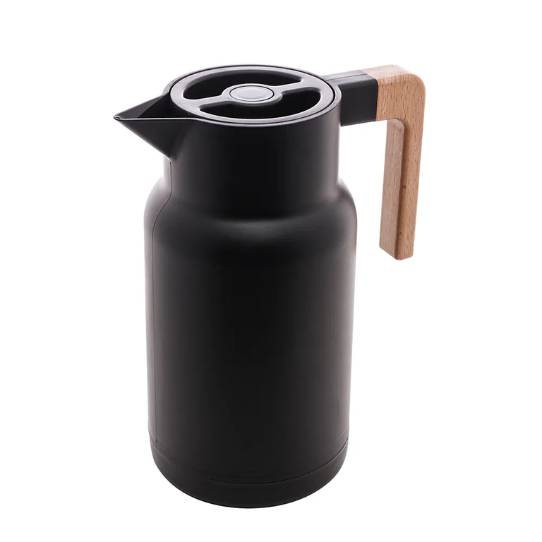 Garrafa Térmica de Plástico Minimal Preto 1L