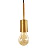 Luminária Teto Pendente Balcão Ilha Cozinha Aluminío Dourado - 1