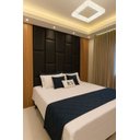 Ver imagem 2 de Cabeçeira Dominó 2,50 Altura e 1,60 Largura Modulos Colantes:corino Preto