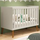 Ver imagem 2 de Berço Americano Isis Areia - Reller Móveis