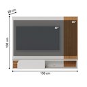 Ver imagem 2 de Home Suspenso para TV Murilo 60 Polegadas MDF-MDP Off White Matte Bege Colibri Móveis