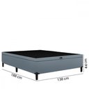 Ver imagem 3 de Base Box para Colchão Casal com Baú Itaflex 1,38x1,88x0,45