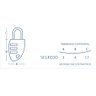 Cadeado com Segredo Cs23 30mm Prata Papaiz - 3