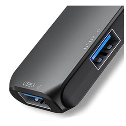 Hub41c - Adaptador Preto Hub Usb 4 em 1 Tipo-c 3.0 - Elg - 3