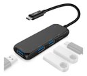 Ver imagem 4 de Hub41c - Adaptador Preto Hub Usb 4 em 1 Tipo-c 3.0 - Elg
