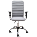 Ver imagem 2 de Cadeira Presidente Ergonômica Executiva Escritório Apoio Lombar Nr17 Giratória Rodízio Esteirinha