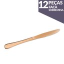 Ver imagem 7 de Kit C- 12 Facas P- Sobremesa Elite Glamour Cobre