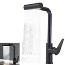 Ver imagem 1 de Torneira de Cozinha Gourmet Monocomando Tripla Função Luxo com Ducha Spray Misturador Casa Bancada P