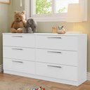 Ver imagem 1 de Cômoda Infantil 6 Gavetas Branco 3435 Madesa Branco