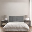 Ver imagem 2 de Cabeceira Queen 160cm Nina Suede Grafite Slk Decor Cabeceira Nina