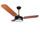 Ver imagem 1 de Ventilador de Teto Valen Led 18w Preto Pás Mogno Ventex