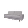 Sofá na Caixa Fit 03 Lugares Living 180cm Bouclé Cinza - 1
