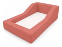 Ver imagem 3 de Cama Montessoriana Infantil Estofada Soft Proteção Lateral Terracota Boucle