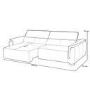 Ver imagem 4 de Sofá Retrátil Reclinável para Sala 3 Lugares 240cm Livorno L06 Couro Camel - Lyam Decor
