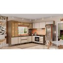 Ver imagem 3 de Balcao de Cozinha sem Tampo 100% MDF 1 Porta Basculante 1 Gaveta 80x58,5 cm Vitória Carvalho/Off Whi