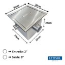 Ver imagem 6 de Caixa de Gordura Ecosul em Aço Inox 304 30x30x25