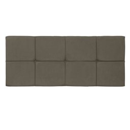 Painel Cabeceira Casal 1,40cm Marrom Vermelho - 2