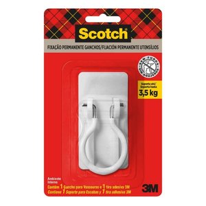 Suporte para Vassouras Scotch - Hb004684369 - 3m Suporte Vassouras Scotch 3m Hb004684369