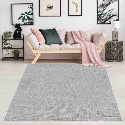 Tapete Sisal Salinas 2,50 x 3,00 Prata Niazitex