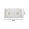 Spot de Embutir Recuado Nordecor Flea Duo para 2 Lâmpadas Par20 E27 Bivolt Branco 6333 - 2