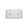 Spot de Embutir Recuado Nordecor Flea Duo para 2 Lâmpadas Par20 E27 Bivolt Branco 6333 - 1