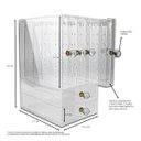 Ver imagem 7 de Porta Joias Vertical Em Acrílico Cristal P Colares E Brincos Centauri Acrílicos PJ-V-3MM