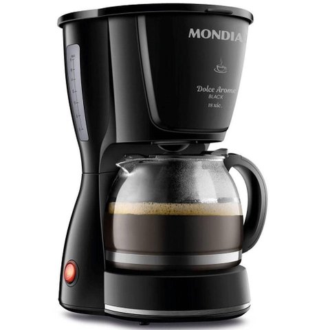 Cafeteira Elétrica Mondial Dolce Arome 18 Xícaras 550w Preto - 110v