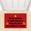 Ver imagem 1 de Tapete Vinil Bem Vindo À República Socialista da Minha Casa.