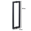 Ver imagem 7 de Puxador Duplo para Box Banheiro 30cm em Aço Inox Black Matte Preto Fosco Stainless