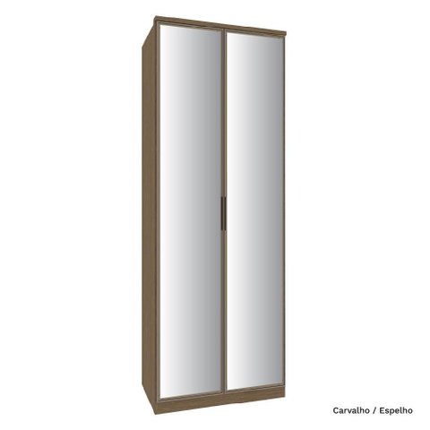 Guarda Roupa Modulado 02 Portas de Vidro 234cm 03 Gavetas Setiba