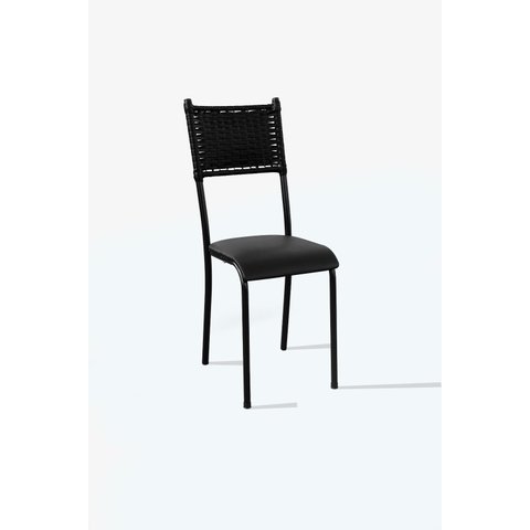 Kit 2 Banquetas em Junco com 70cm:preto