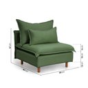 Ver imagem 4 de Sofá Modular com Encosto Pé Madeira Sôma CabeCasa MadeiraOriginals