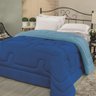 Edredom em Malha 100% Algodão Queen Dupla Face - Royal - Turquesa Casa Show Enxovais - 1
