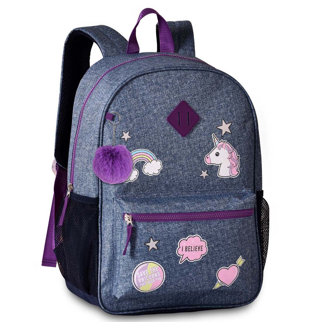 Mochila Infantil De Costas Unic Rnio Clio Girls Cg Violeta Madeiramadeira