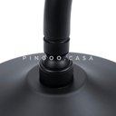 Ver imagem 3 de Ducha Chuveiro Redondo Retro de Teto Inox 20cm Trombetas Pingoo.casa - Preto