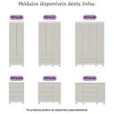Ver imagem 7 de Quarto de Bebê Completo Berço Americano 3 em 1 Colchão Dengo Multimóveis Mp4608 Branco/off White