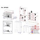Ver imagem 4 de Quarto de Bebê Completo Berço Americano 3 em 1 Colchão Dengo Multimóveis Mp4608 Branco/off White