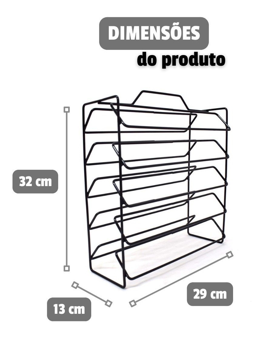 Porta Suporte 50 Cápsulas Café Dolce Gusto Expresso Aramado - 3