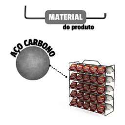 Porta Suporte 50 Cápsulas Café Dolce Gusto Expresso Aramado - 6
