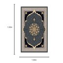 Ver imagem 2 de Tapete Persa Iraniano Azul Escuro Ideal para Sala Quarto e Hall de Entrada 1,00x1,50cm