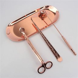 Kit Tesoura Abafador Pinça para Velas Kit Presente Segurança:prata - 3